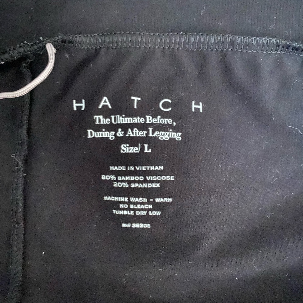 Hatch Before During And After Leggings Size L Bla… - image 4